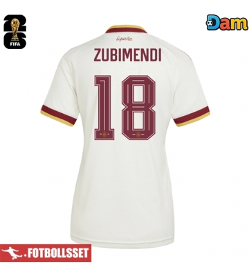 Spanien Martin Zubimendi #18 Bortatröja Dam VM 2026 Kortärmad